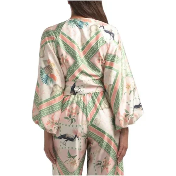 CIEBON Arkya Long Sleeve Tie Front Blouse - Picture 2 of 6